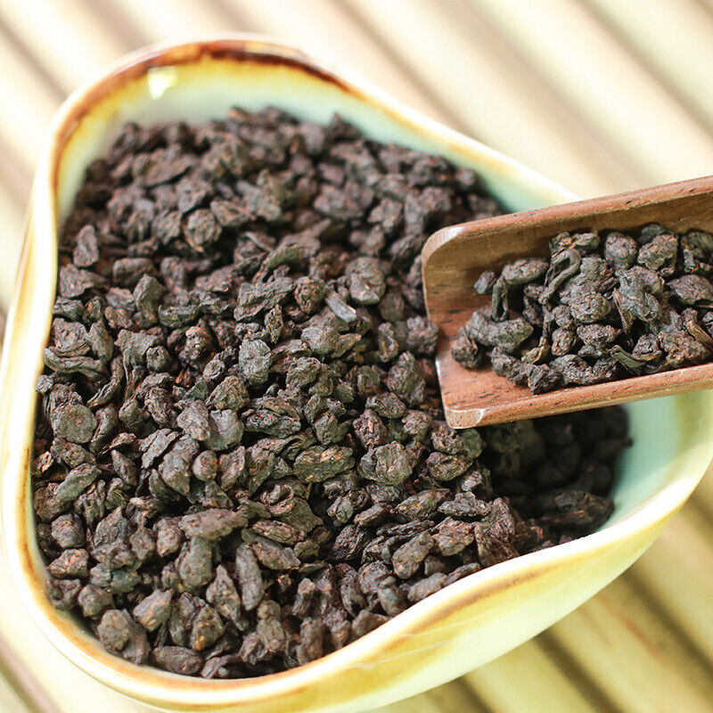 500g Yunnan Pu-erh Ripe Tea Glutinous Rice Fragrance Bulk Tea Fossil