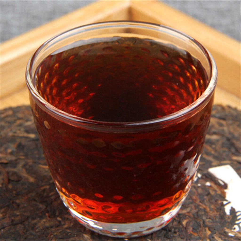 357g Highly Recommended Black Tea China Cooked Compressed Ogranic Puer Tea Cake