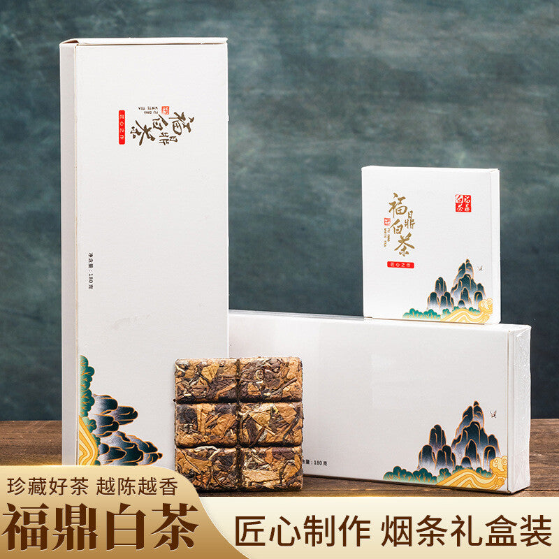 Fuding Old White Tea Shou-mee Kleine Quadratische Geschenkbox Kleine Tee Kuchen Main image