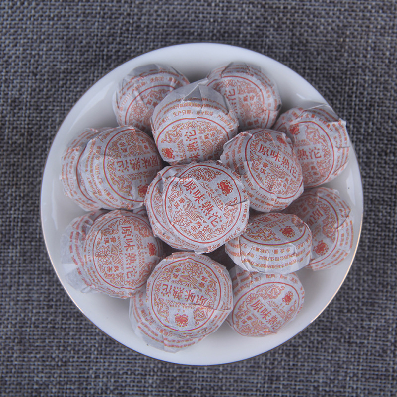 500g Mini Small Tuo Original Mellow Tea Yunnan Menghai Pu-erh Tea Ripe Tea