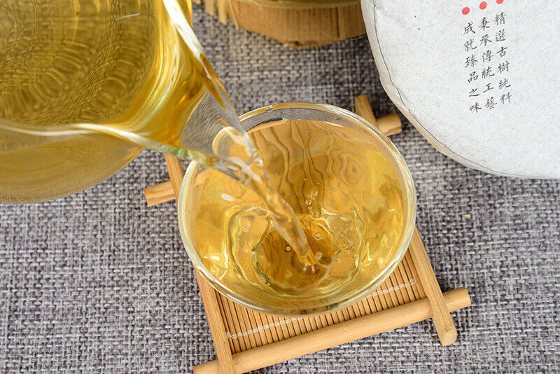 200g Yunnan Pu'er Seven Seed Cake Tea High Pole Raw Tea Cake Early Spring Tea