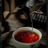 357g Yunnan Brown Mountain Pu-erh Ripe Tea Ancient Tree Seven Seeds Cake