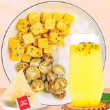 Tea Bags for Instant Beverage Green Orange & Passion Fruit Tea with Fruit