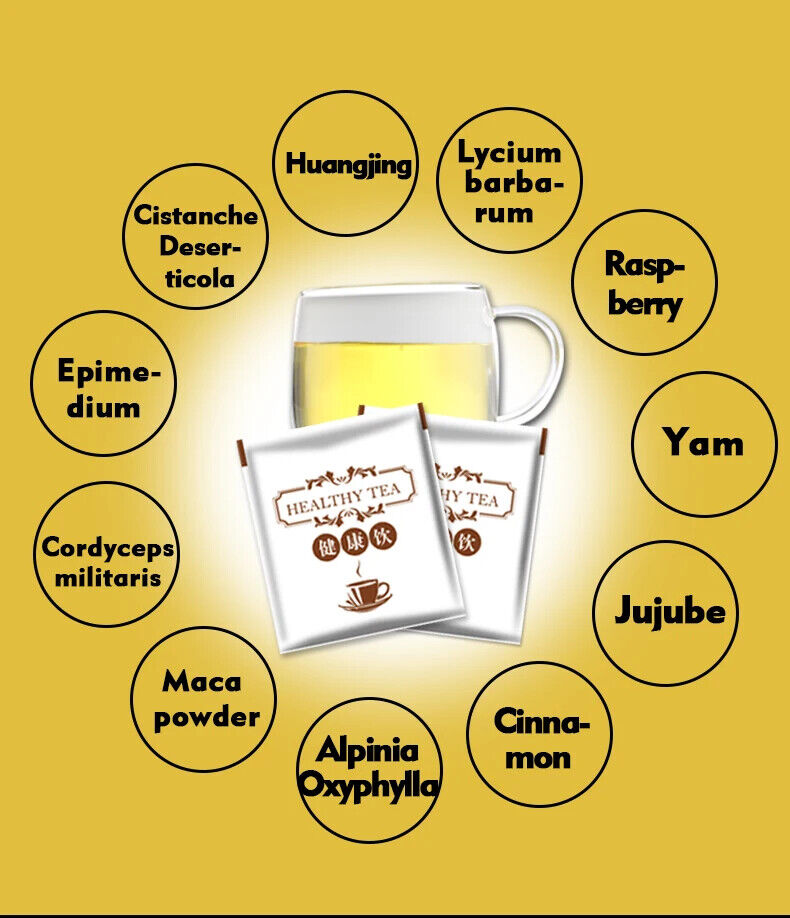 Energy Man&Woman Love Tea Boost Male Fertility Sexual Vitality Natural Maca