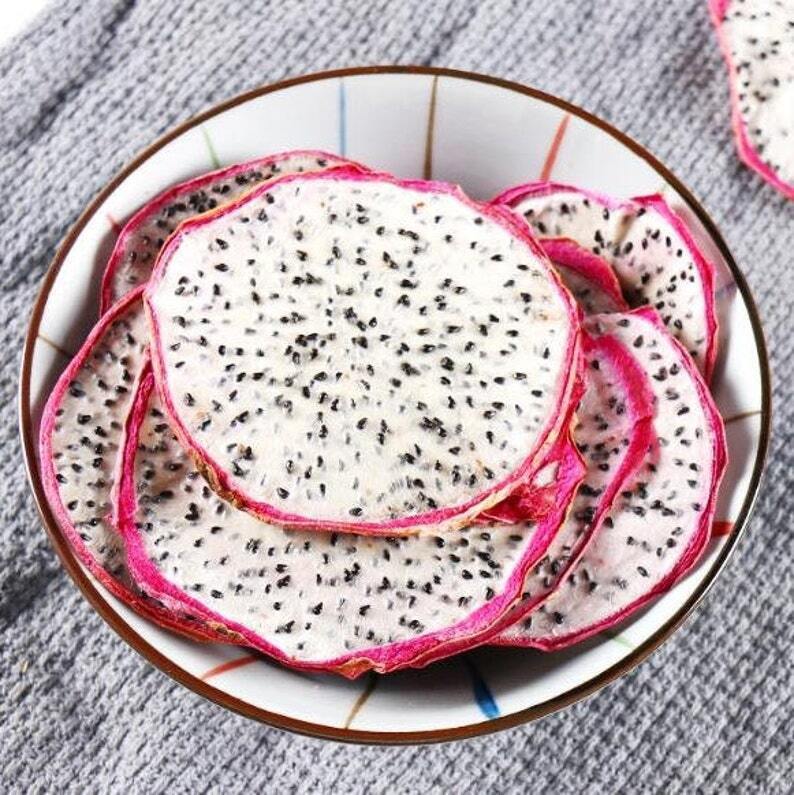 Organic Dried White Pitaya Slices, Dragon Fruit Slices, Pitaya Main image