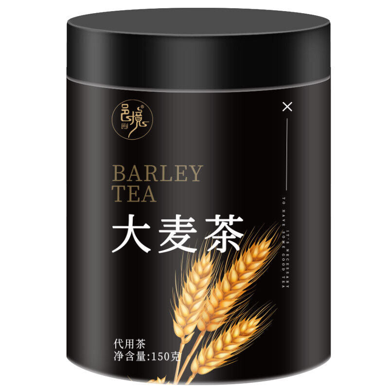 Stir Fried Barley Tea Round Jar with Strong Aroma Canned 150g Herbal Tea Main image