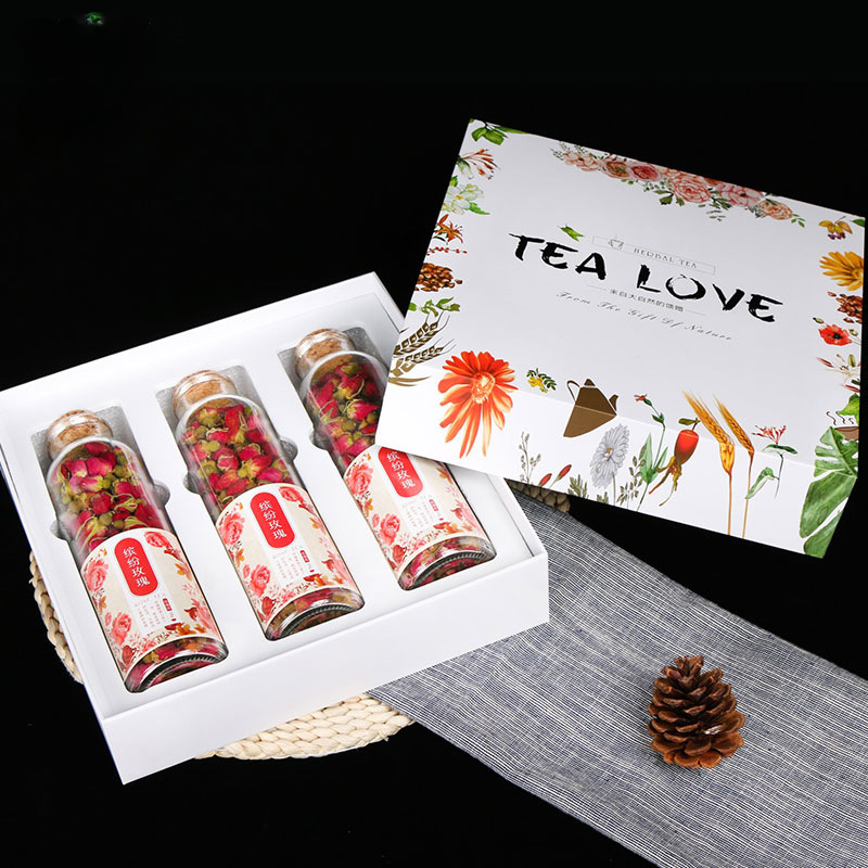 150G Rose tea, osmanthus box, flower fruit tea, gift box, flower tea