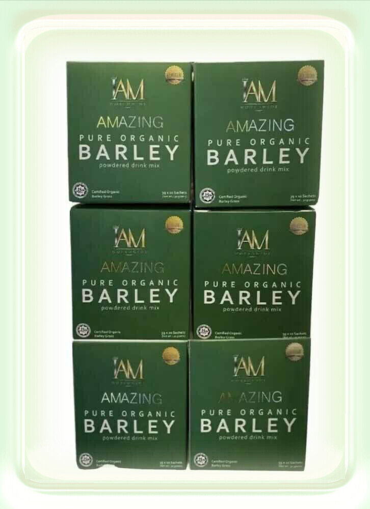 IAM Amazing Pure Organic Barley Power Drink Mix 6 Boxes Or 60 Sachet Main image