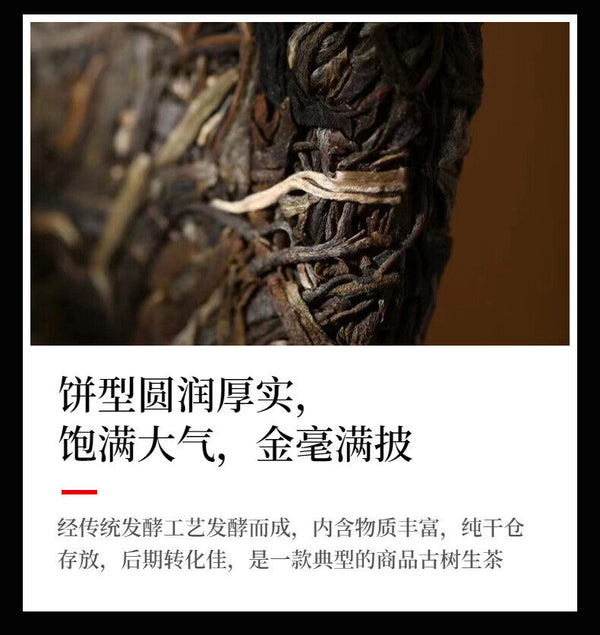Yunnan Tea Long Yin Ban Zhang Pu'er Tea Raw Tea 357g Cake Tea