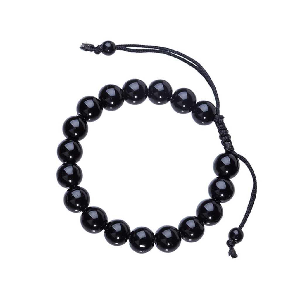 Obsidian Magnetic Therapy Bracelet Weight Loss Unisex Slimmy Natural Stone Black Main image