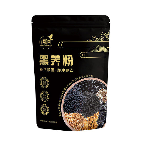 Nährstoffpulver Schwarzer Sesam Paste Walnuss Sesam Schwarze Bohne Pulver 245g