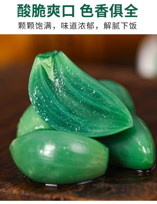 Sour Vinegar Pickled Garlic Sweet  Authentic Laba Garlic Pickled Green Garlic