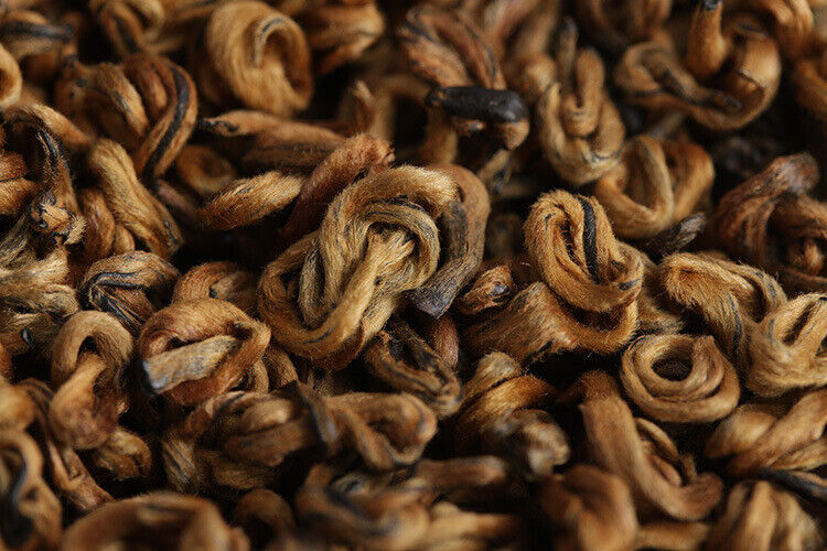 500g Yunnan black tea Fengqing Dian Hong Jin Luo (No. 2) early spring tea