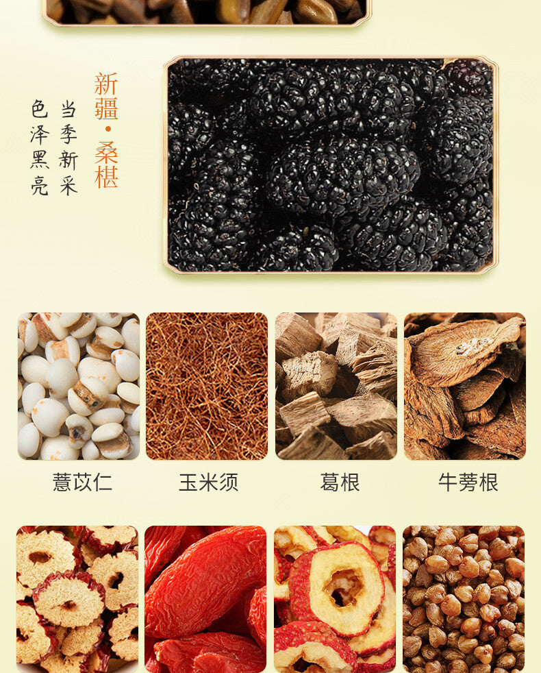 Herbal Blend for Wellness and Detox Corn Silk Cyclocarya Paliurus Mulberry Tea
