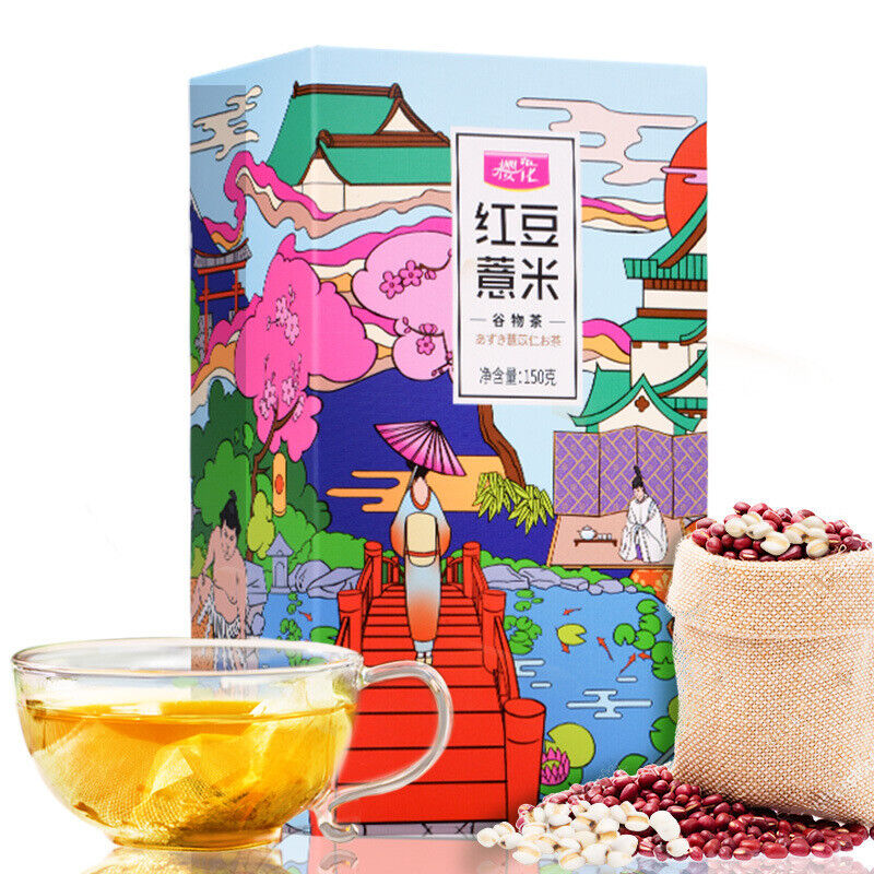 Sakura Red Bean and Job's Tears Tea Gorgonzola Job's Tears Bag Tea 150g Main image