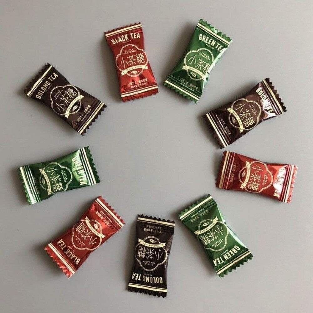 Tea Flavored Candy Circles Black Green Oolong Delicious Snack