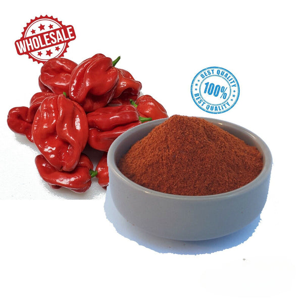 Getrockneter Bio-Bonnet-Chilipfeffer gemahlen Pulver Sehr scharf