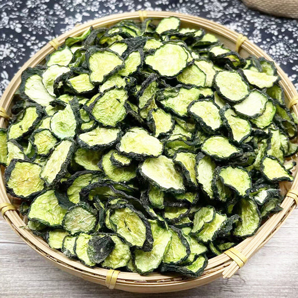 Dehydrated Cucumber Slices Dry Vegetable Snack Healthy Breakfast Side Dish