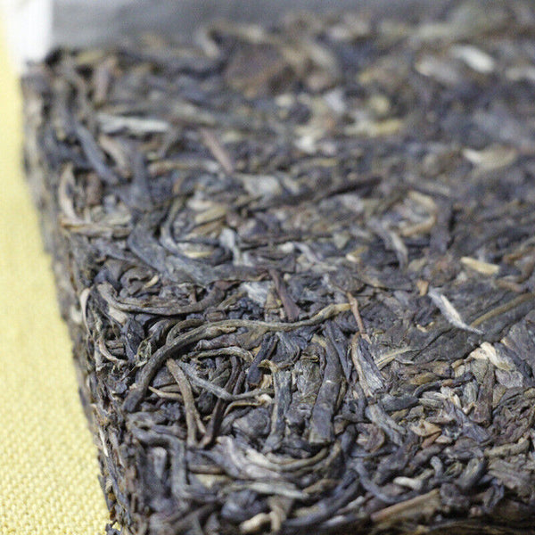 250g Yunnan Pu'er Tea Menghai Ancient Brick Tea Bada Mountain Jiao Mu Aged Pu'er