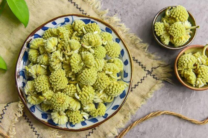 Dried Green Flower Scindapsus Aureus Edgeworthia Chrysantha Makes A Healthy Tea