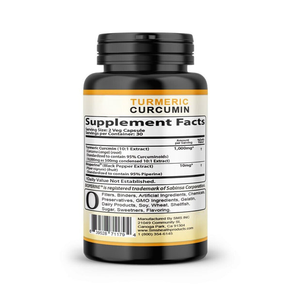 Triple Strength Capsules Turmeric Curcumin with Ginger 120 and Bio pepper 2600mg
