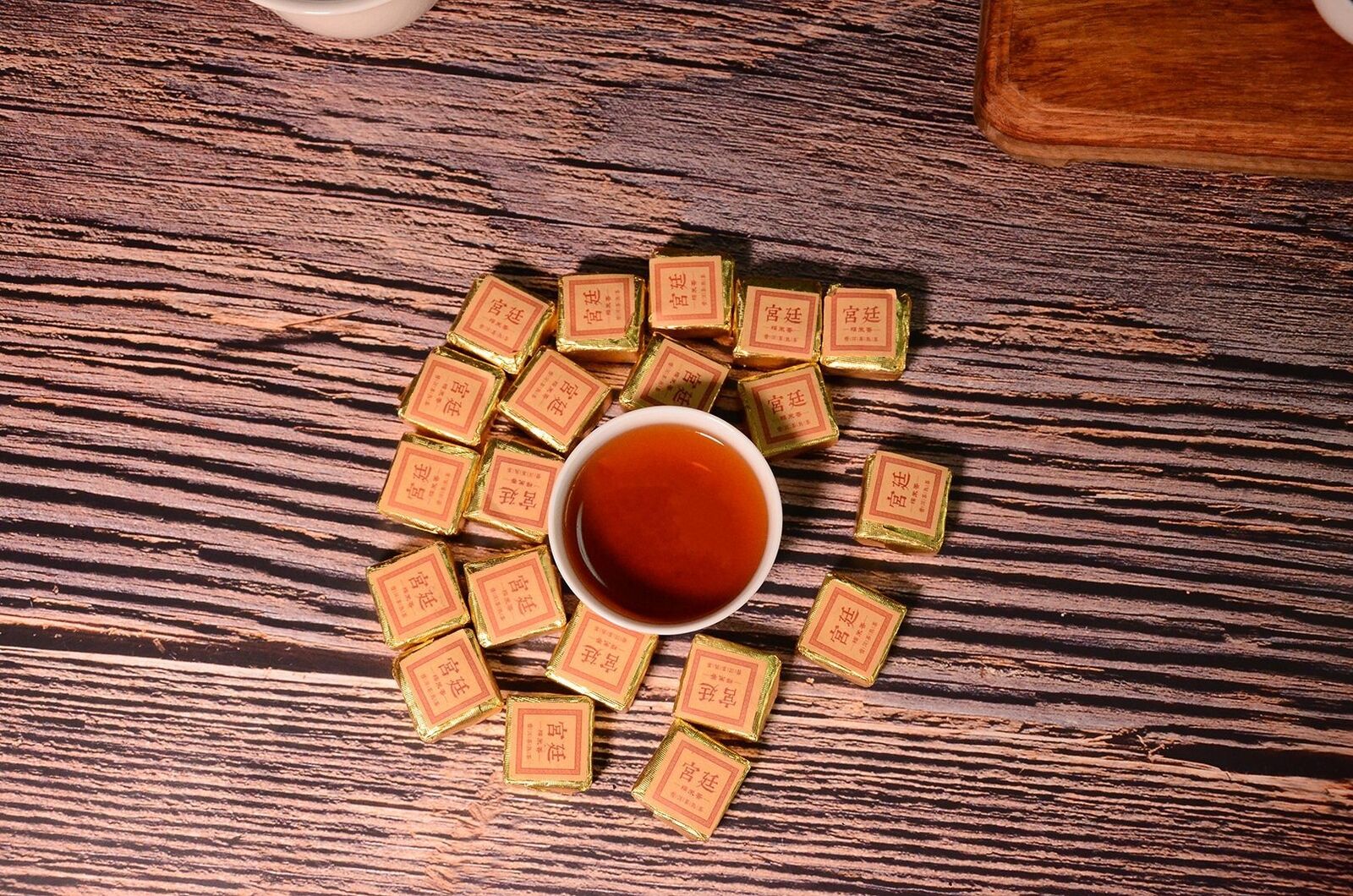 Yunnan Jindian small square brick black tea leaves glutinous fragrance brick tea
