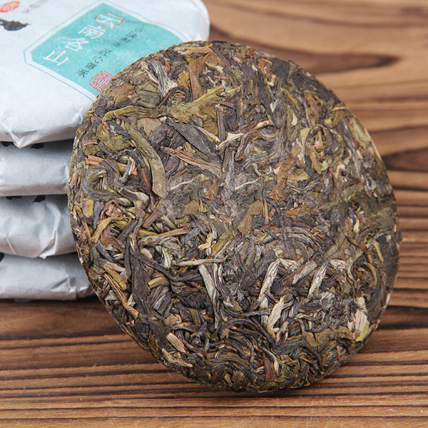 Old Ban Zhang Ancient Tree Green Tea Pu-erh Raw Tea Menghai Seven-Disc Cake