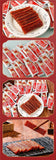 Delicious and healthy spicy beef jerky flavored vegan sausage children's snacks