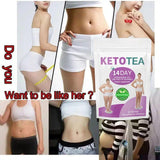 Green Herbal detox fit keto tea 100% Pure Natural 14 Days Weight Loss Slimming
