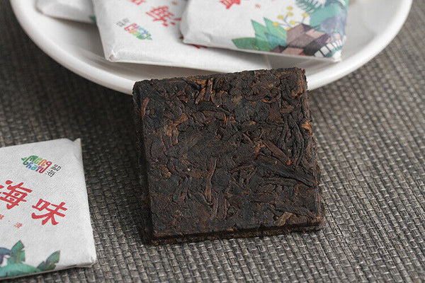 500G Yunnan Pu'er Tea Menghai Flavor Small Square Brick 8g Ripe Tea