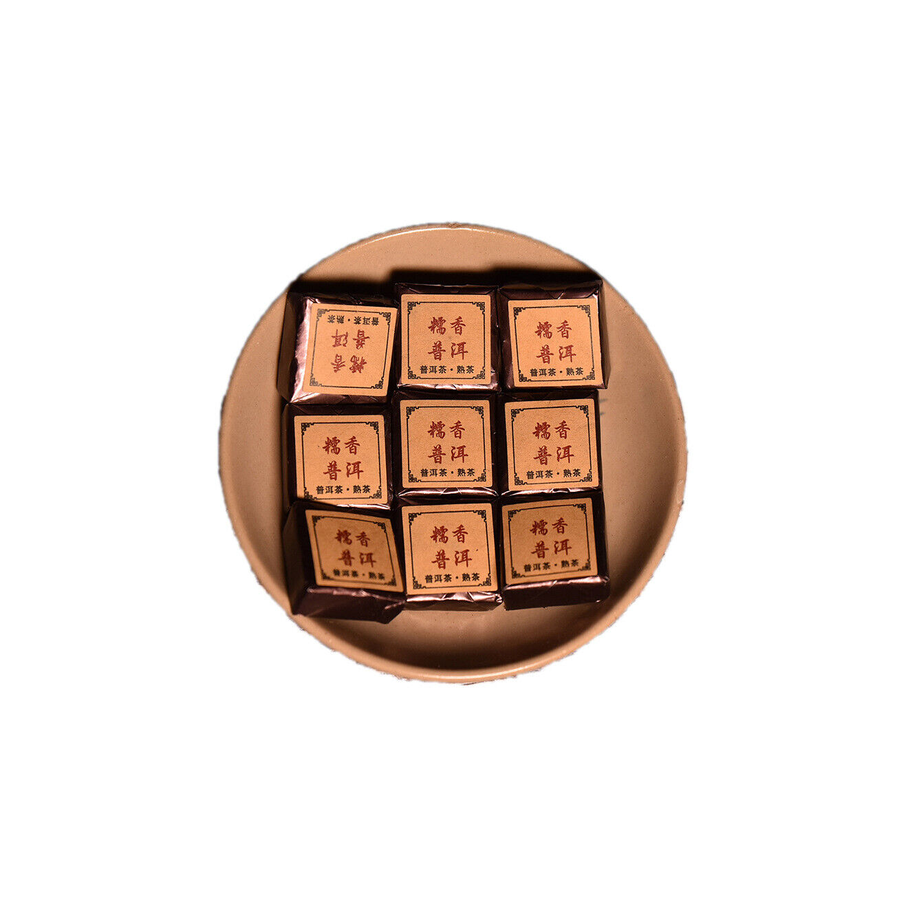 Yunnan Pu'er glutinous rice fragrant leaves mini cuo tea small square brick  tea