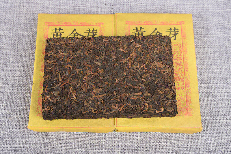 Yunnan Pu'er Ripe Tea Golden Bud Ripe Tea Brick 250g