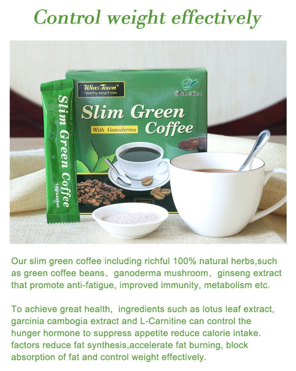 Slimming Green Coffee Diet 10gx18 Instant Weight Loss Herbal