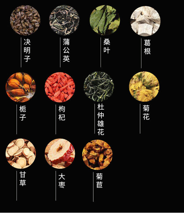 Herbal Liver Tea with Mulberry and Cassia for Detox and Comfort Tea Bags