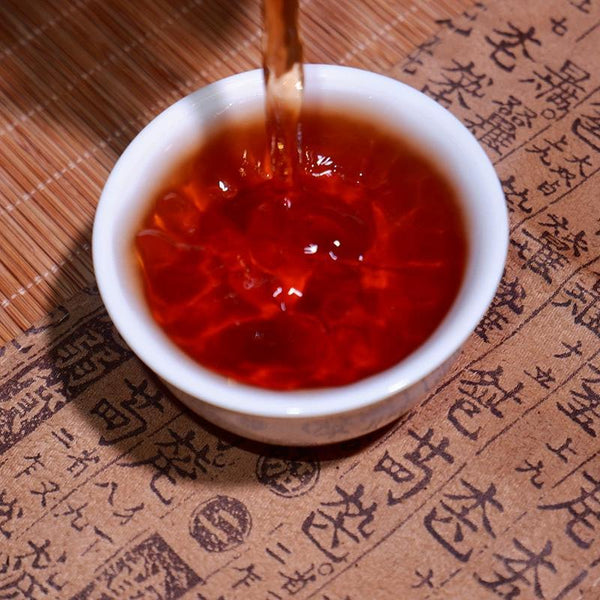 357g High-Quality Healthy Drink Yunnan Ripe Pu'er Tea Ice Island Tea Cake