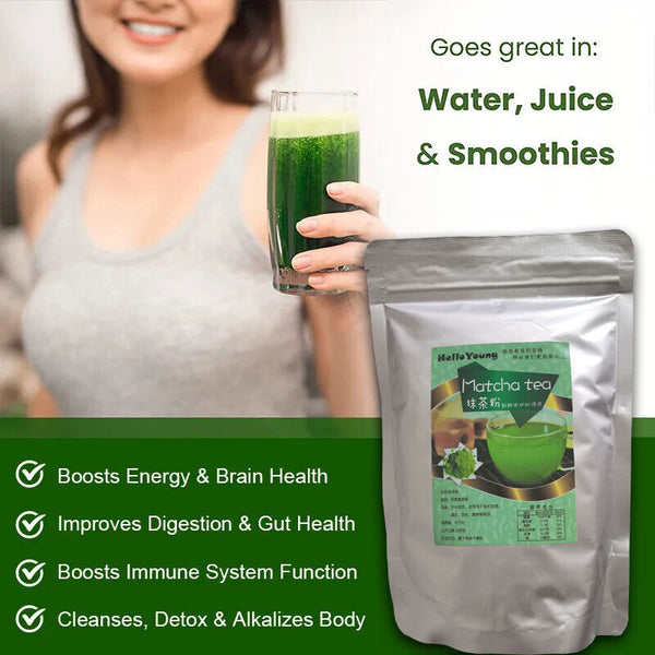 Matcha Green Tea Powder Slimming 250g/8.8oz Organic Ketogenic Diet Vegetarian