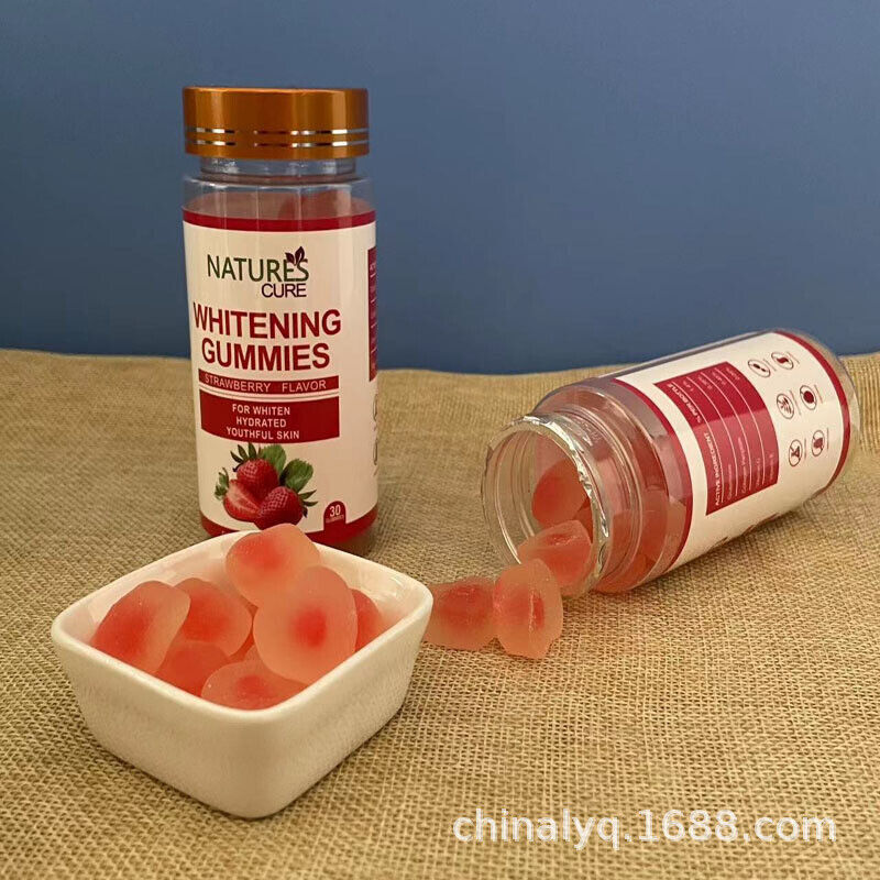 Natural Collagen Whitening Gummies Strawberry Flavor Gummy Candies Secondary image