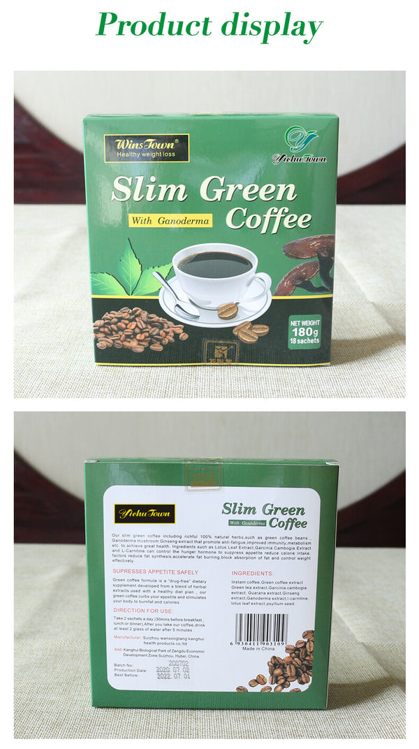 10g*18bags Slimming Instant Coffee Slim Diet Green Weight Loss Coffee