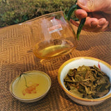 357g/12.59oz Top Green TeaZhonghong India Mengku Spring Tea  Pu'er Tea Cake