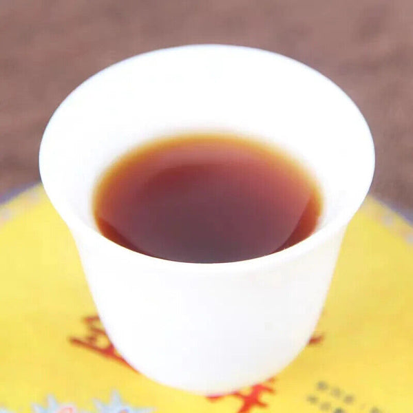 Early Spring Arbor Ancient Tree Tea Pu 'er Ripe Tea Royal Golden Tea Cake 200g