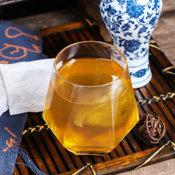 Herbal Tea with Ho Leaf Lotus Tangerine Peel Poria Buckwheat and Barley