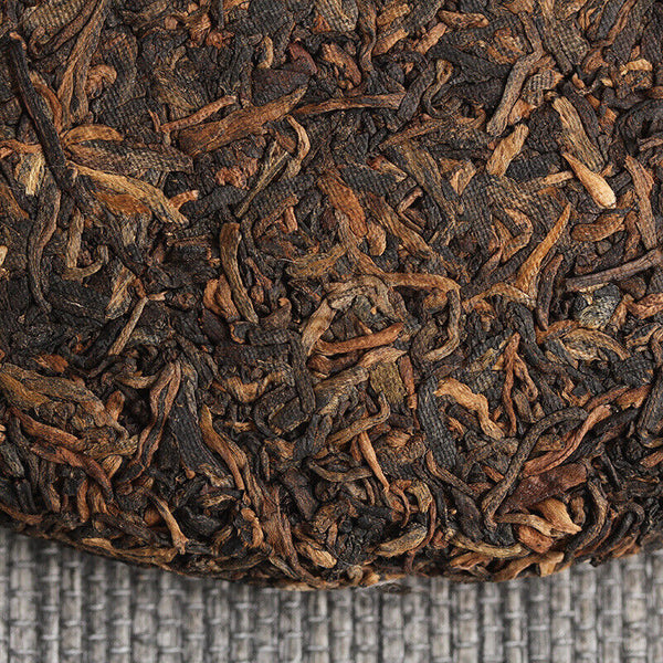 Yunnan Pu'er Tea Jingmai Ancient Tea Ripe Tea Seven Seed Cake Tea 357g