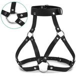 Sexy Women's Lingerie Garter Harness Bondage PU Leather Strip Adult Sex BDSM
