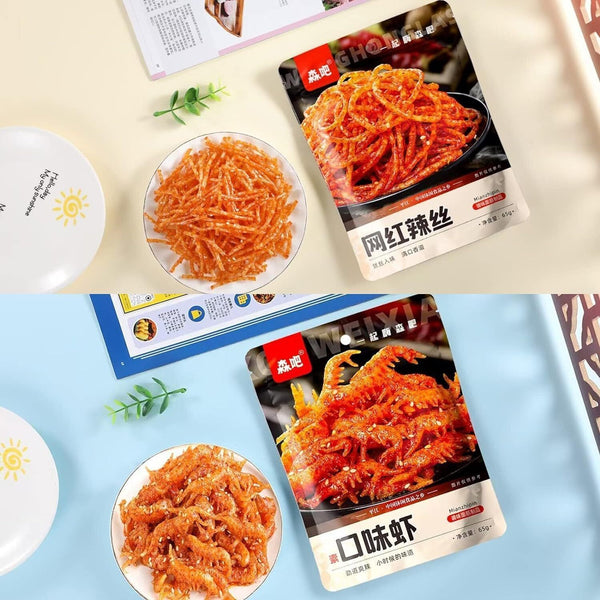 Spicy Strip Small Gluten Latiao Snack Food - Chinese Special Vegan Spicy Flavour