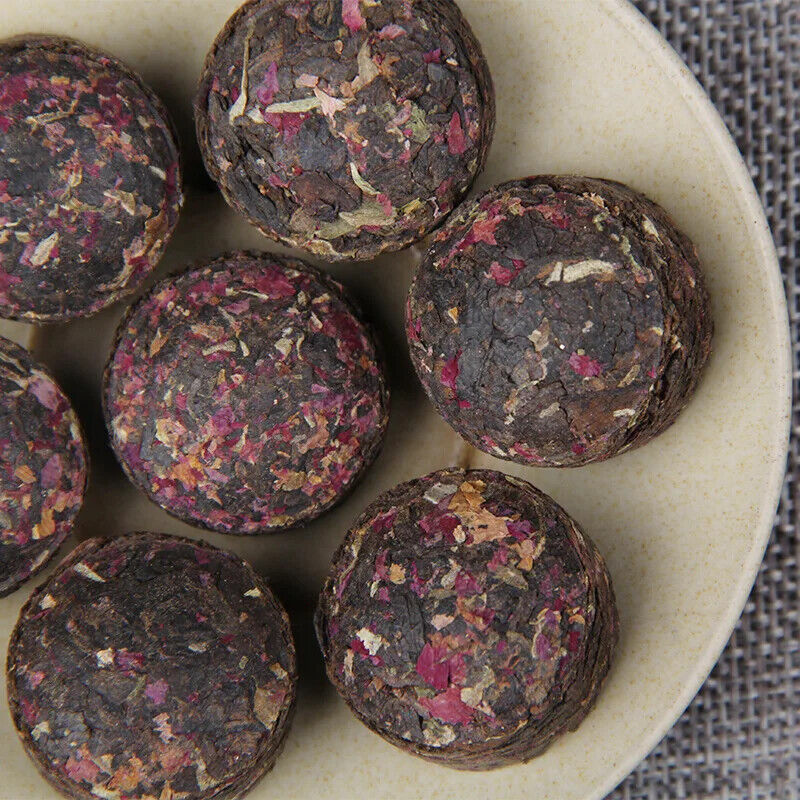 Yunnan Rose Flavor Mini Puer Tuo Cha Shu Puer Loose Flavor Tea Rose Pu Er Tea