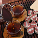 50g(about8~10 pcs) Mini Puer Cooked Tuocha Yunnan Glutinous Rice Taste Puer Tea
