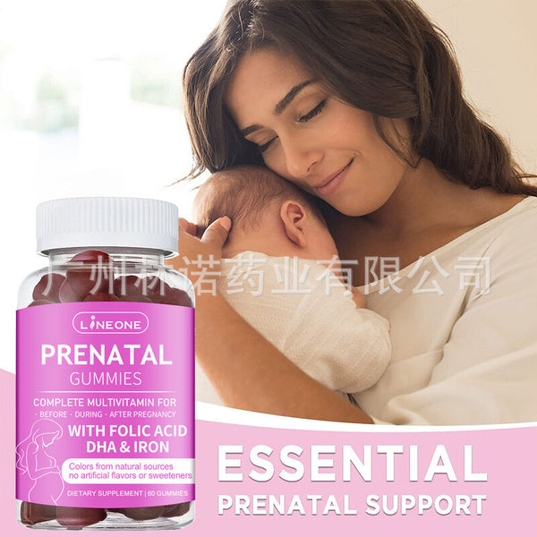 PRENATAL GUMMIES ,MULTI and DHA,FOLATE｜60 Gummies