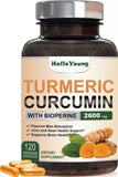 2600mg Max Potency with BioPerine Turmeric Curcumin with Ginger 95% Curcuminoids