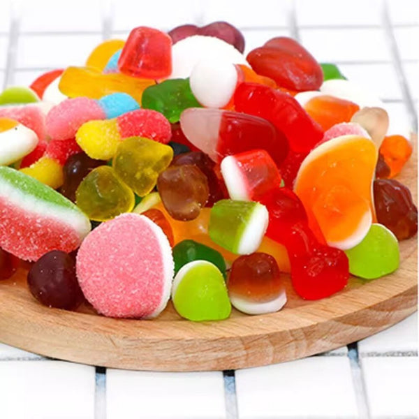 German-Style Children's Gummi Candies, Hamburger & Cola Bottle Shapes, Bulk Pack