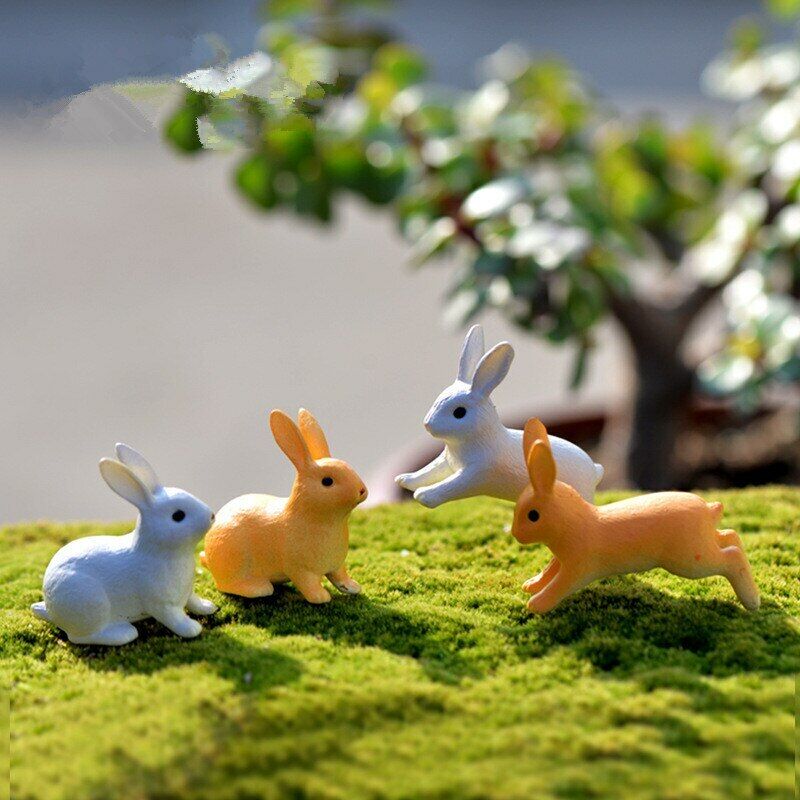 Moss Micro Landscape Deco Garden Mini 3pcs Rabbit Bottle Decoration Supplies Main image